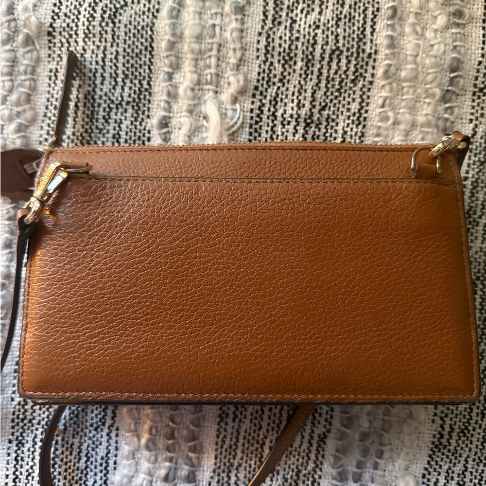 Kate Spade Tan Leather Crossbody Bag - Picture 2 of 5